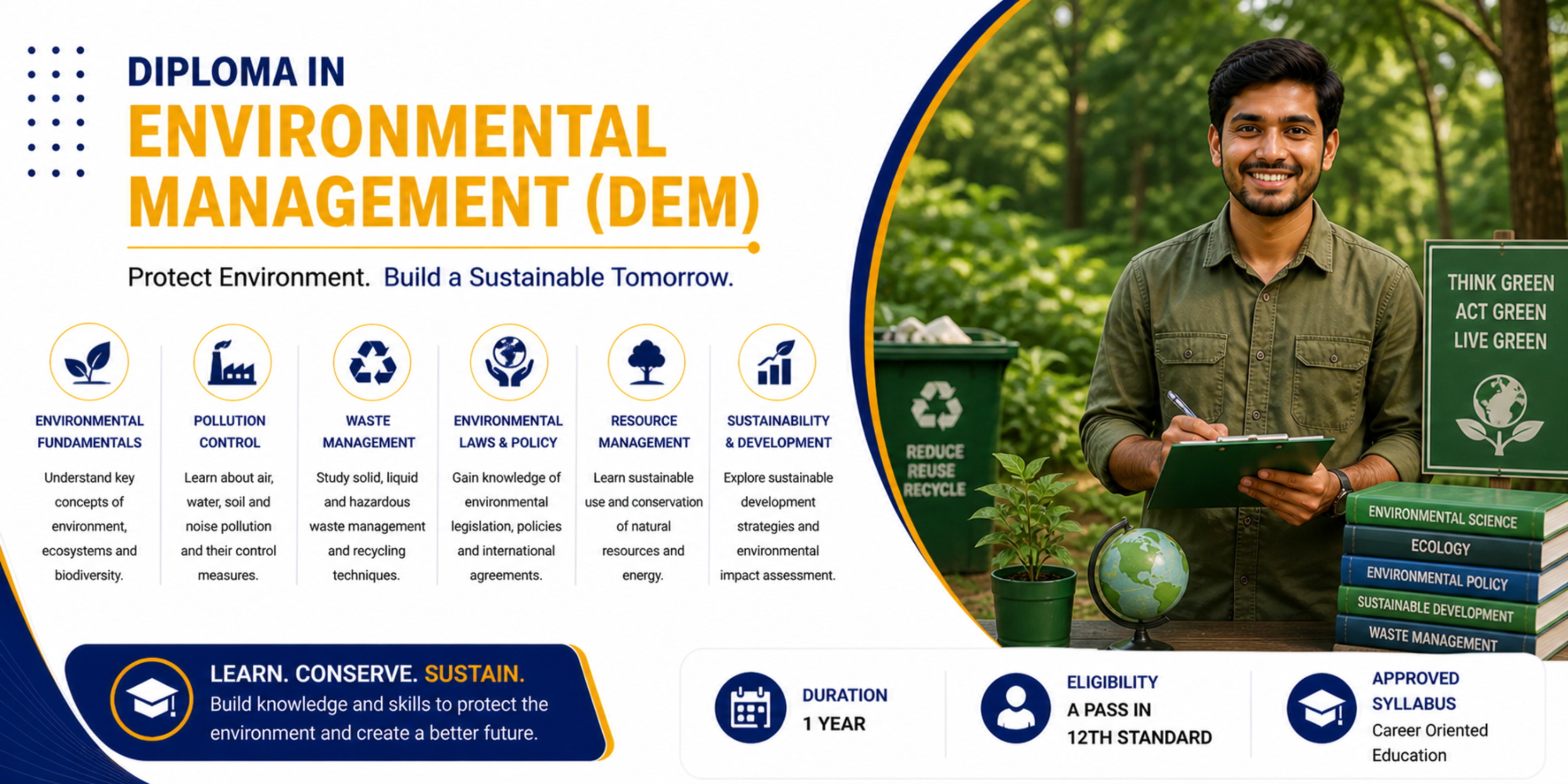 Diploma in Environmental Management (DEM) in Coimbatore